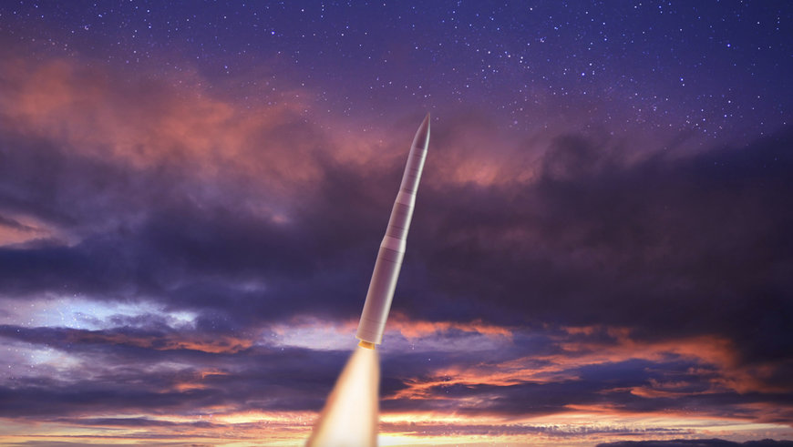 NORTHROP GRUMMAN TEST FIRES FULL-SCALE SENTINEL STAGE-TWO SOLID ROCKET MOTOR